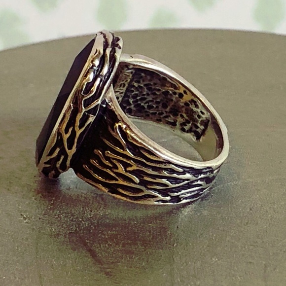 Silpada Luminous Green Glass Ring Size 6 - Picture 3 of 5